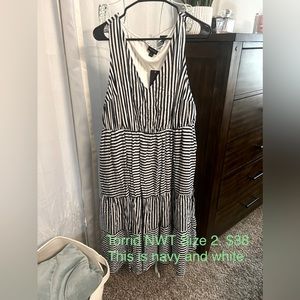 Torrid midi dress, NWT